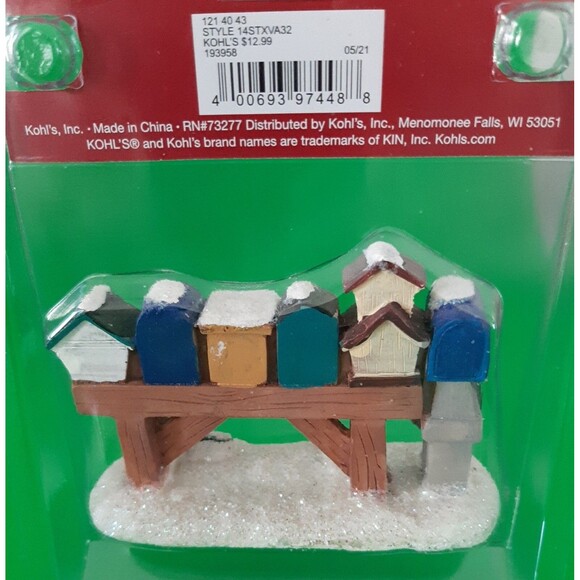 St. Nicholas Square Christmas Village Decoration- Puppy Joy Ride  & Mailbox Row - Picture 3 of 5